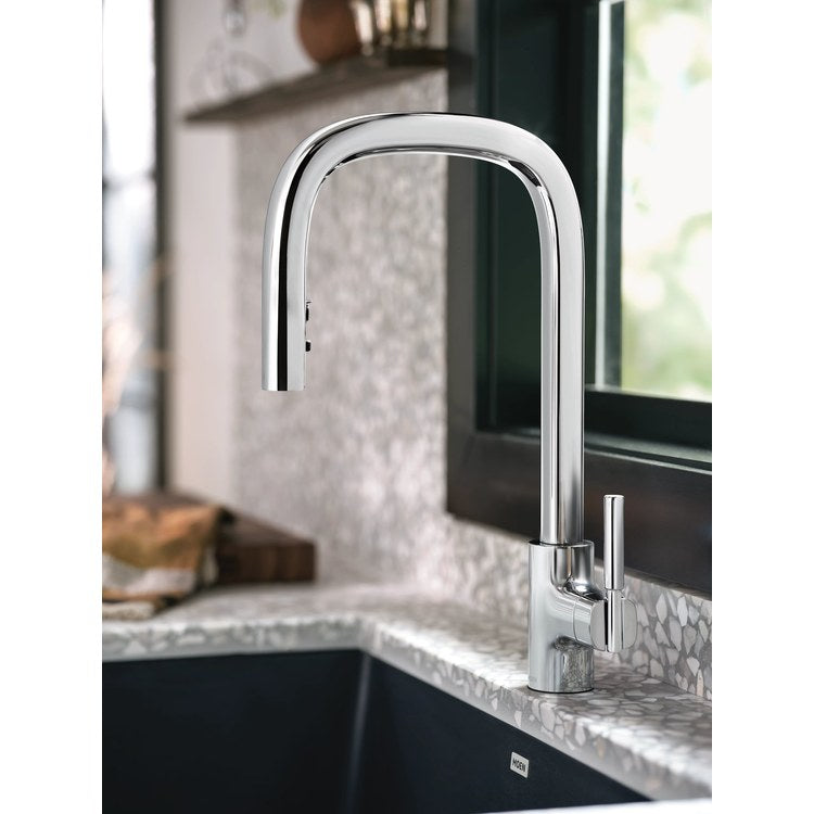 Kitchen Faucet Tenon 1 Lever ADA Chrome High Arc 1 Hole 1.5 Gallons per Minute - Image 2