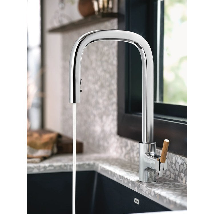 Kitchen Faucet Tenon 1 Lever ADA Chrome High Arc 1 Hole 1.5 Gallons per Minute - Image 3