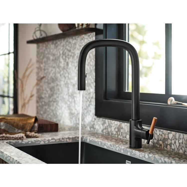 Kitchen Faucet Tenon 1 Lever ADA Matte Black High Arc 1 Hole 1.5 Gallons per Minute - Image 3