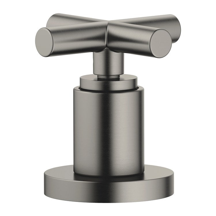 Diverter Trim TARA Two-Way Brushed Dark Platinum 1 Cross ADA for Deck Mount Tub - Image 1