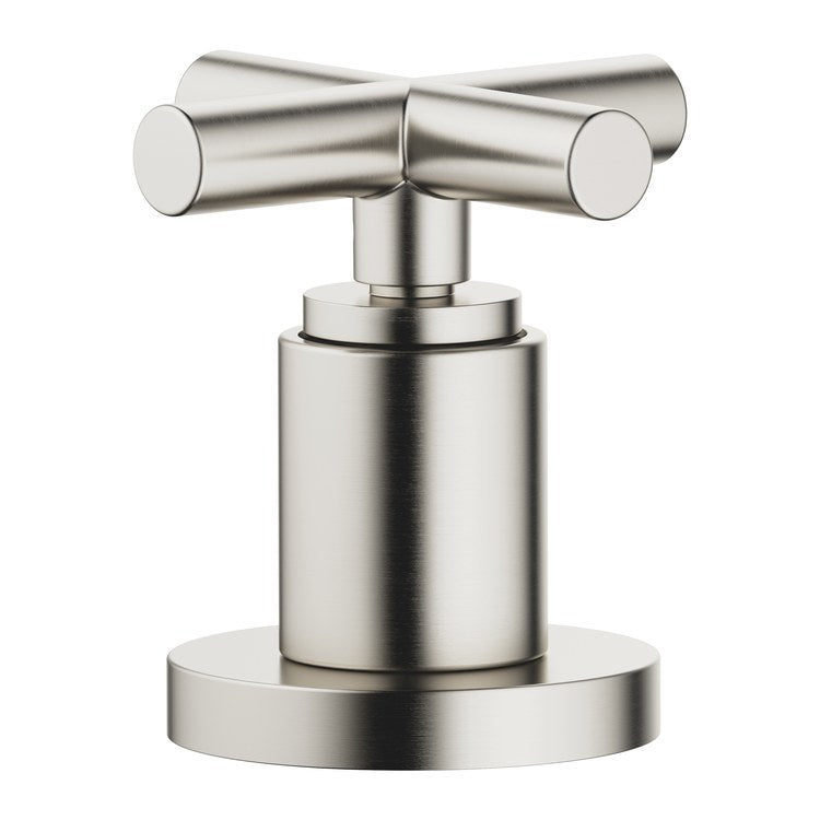 Diverter Trim TARA Two-Way Brushed Platinum 1 Cross ADA for Deck Mount Tub - Image 1