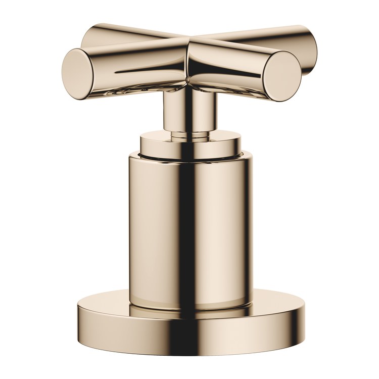 Diverter Trim TARA Two-Way Champagne 1 Cross ADA for Deck Mount Tub - Image 1