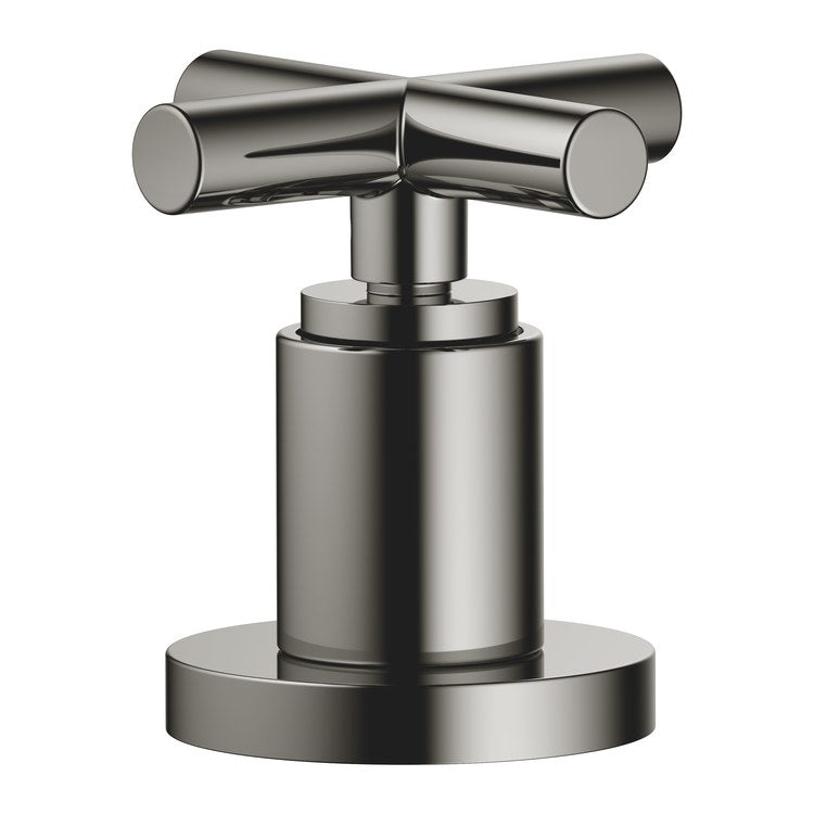 Diverter Trim TARA Two-Way Dark Chrome 1 Cross ADA for Deck Mount Tub - Image 1