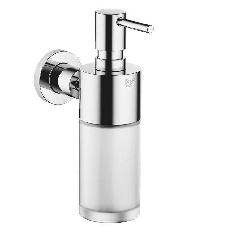 Soap Dispenser TARA Chrome Wall Mount Frosted Glass 8.45 Ounce