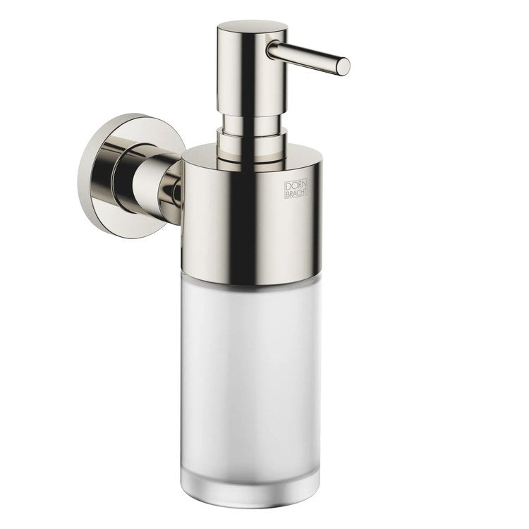 Soap Dispenser TARA Platinum Wall Mount Frosted Glass 8.45 Ounce