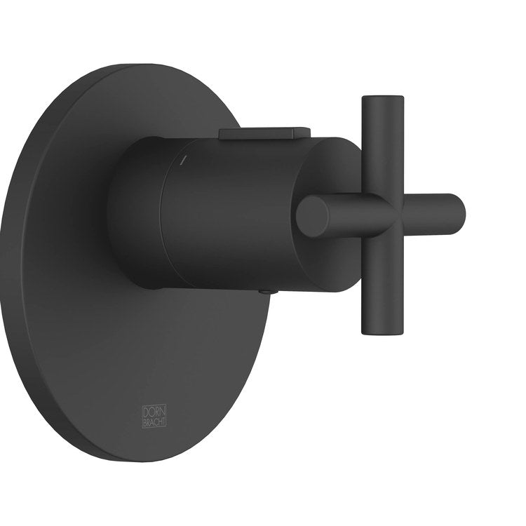 Thermostatic Trim TARA xTool Concealed Less Volume Control 1 Cross Matte Black - Image 1