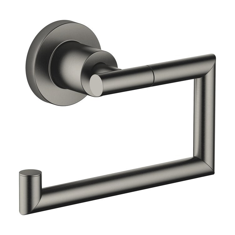 Toilet Paper Holder TARA Less Cover Brushed Dark Platinum 2-7/8 Inch Wall Mount - Image 1