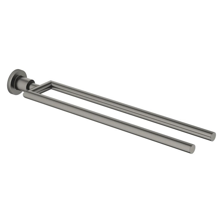 Towel Bar TARA 2-Piece Fixed Brushed Dark Platinum - Image 1