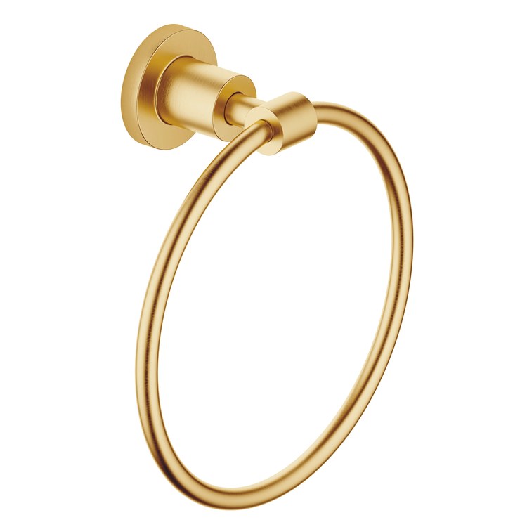 Towel Ring TARA Round Brushed Durabrass 3-1/8 Inch - Image 1
