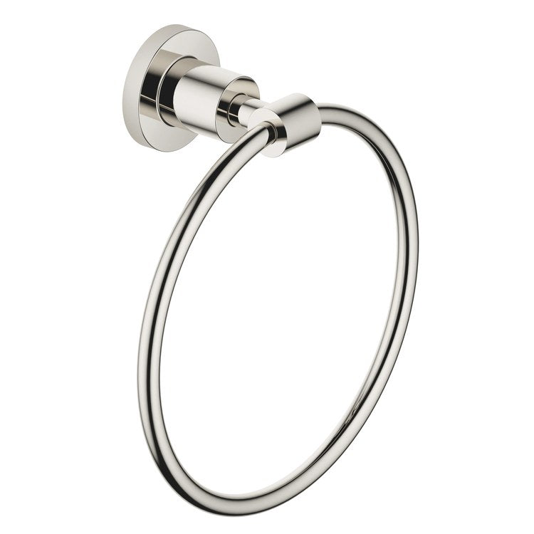 Towel Ring TARA Round Platinum 3-1/8 Inch - Image 1