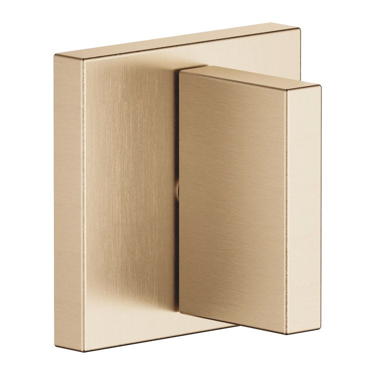 Volume Control Trim MEM Clockwise Closing 1/2IN 1 Lever Brushed Champagne ADA - Image 1