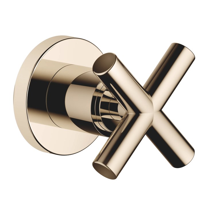 Volume Control Trim TARA Wall Mount 1 Cross Champagne ADA - Image 1