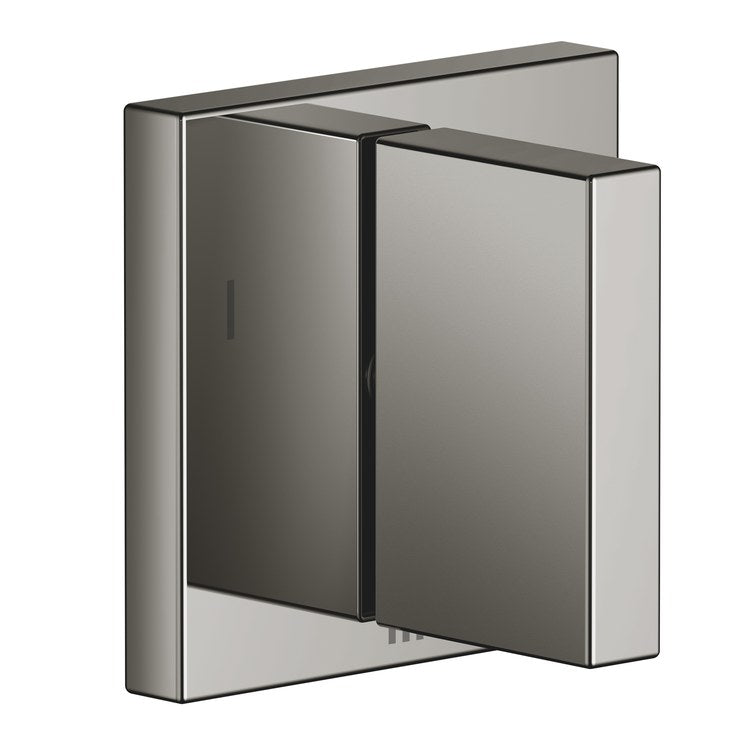 Diverter Trim MEM Wall Mount Concealed Three-Way with Shut-Off Function Dark Chrome 1 Lever - Image 1