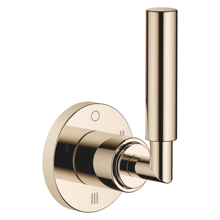 Diverter Trim TARA Wall Mount Concealed Three-Way with Shut-Off Function Champagne 1 Lever ADA - Image 1