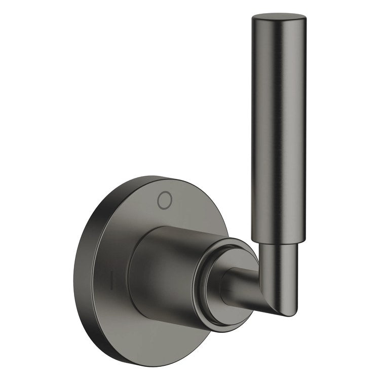 Diverter Trim TARA Wall Mount Concealed Two-Way with Shut-Off Function Brushed Dark Platinum 1 Lever ADA - Image 1