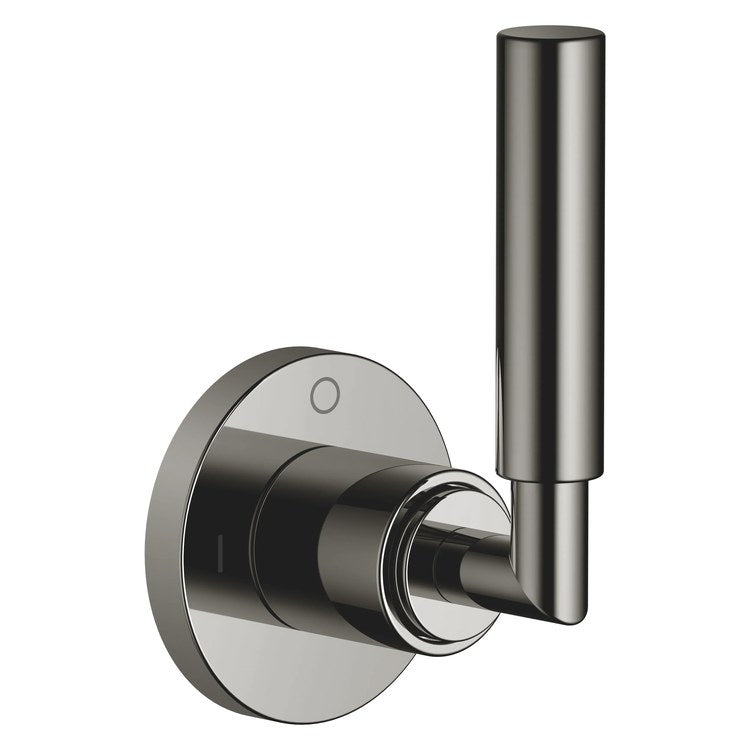 Diverter Trim TARA Wall Mount Concealed Two-Way with Shut-Off Function Dark Chrome 1 Lever ADA - Image 1