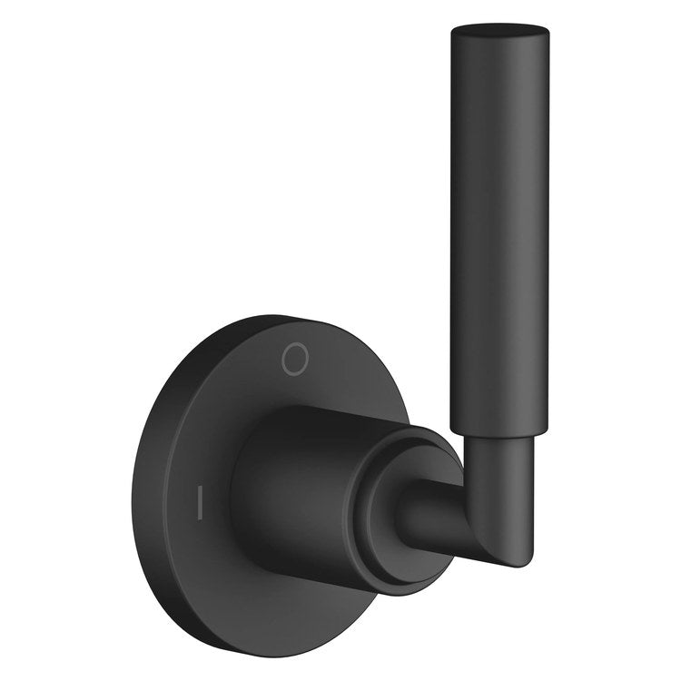 Diverter Trim TARA Wall Mount Concealed Two-Way with Shut-Off Function Matte Black 1 Lever ADA - Image 1