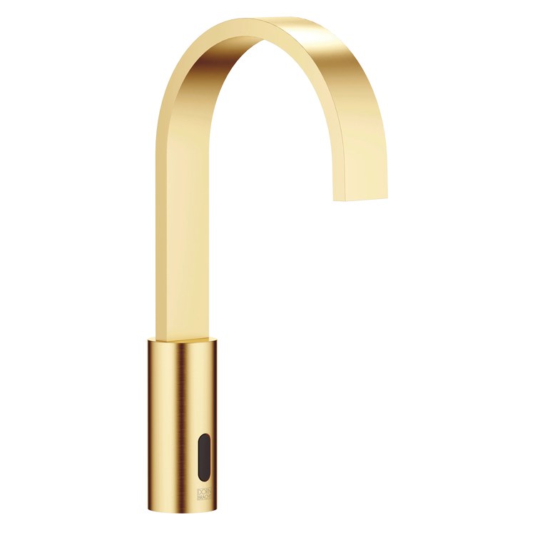 Lavatory Faucet MEM Touchfree Brushed Durabrass 1.2 Gallons per Minute Less Drain 1 Hole Infrared Sensor