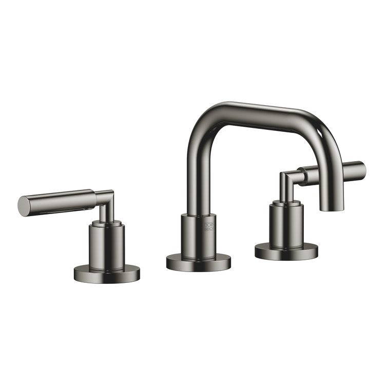 Lavatory Faucet TARA Mixer 2 Lever ADA WaterSense Dark Chrome 1.2 Gallons per Minute Pop-Up Waste 3 Hole