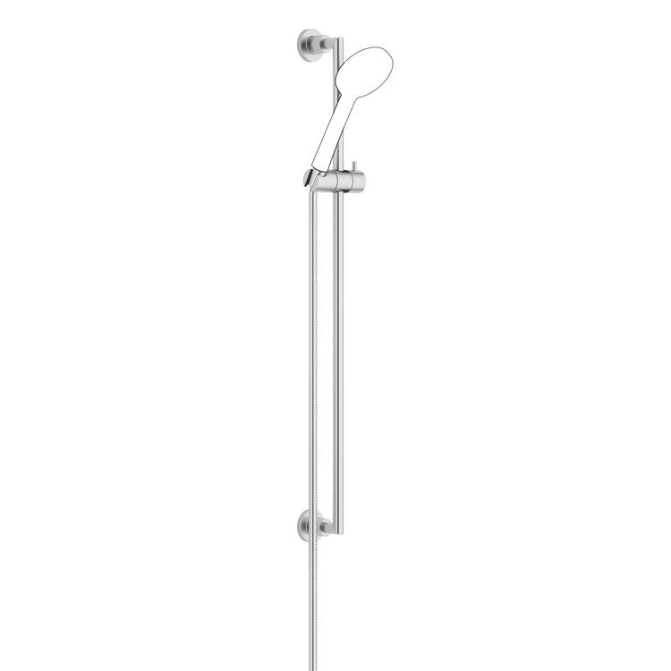 Slide Bar Kit TARA Less Hand Shower Brushed Chrome Brass Alloy - Image 1