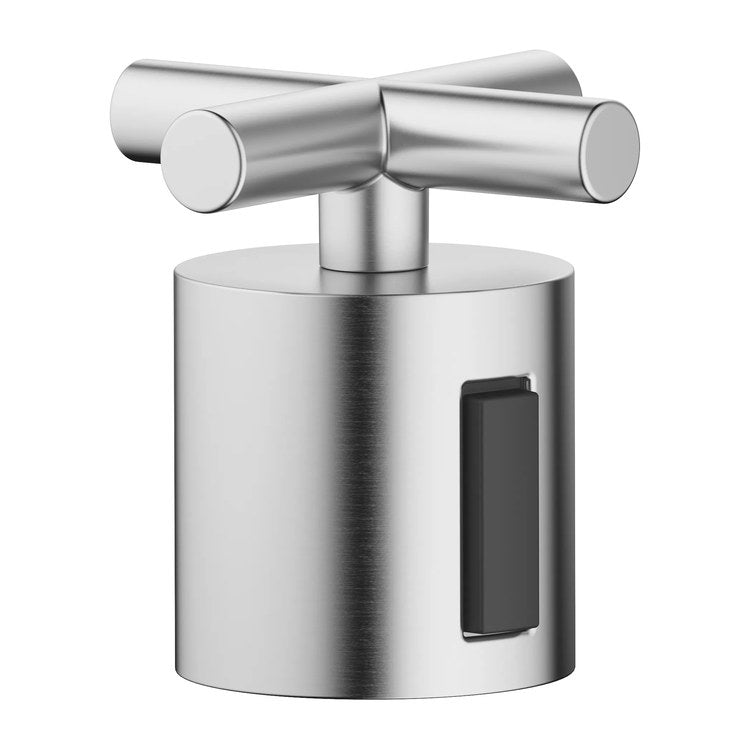 Handle TARA Brass Alloy 1 Cross Volume Control Brushed Chrome for TARA Shower Thermostat 34443979 - Image 1