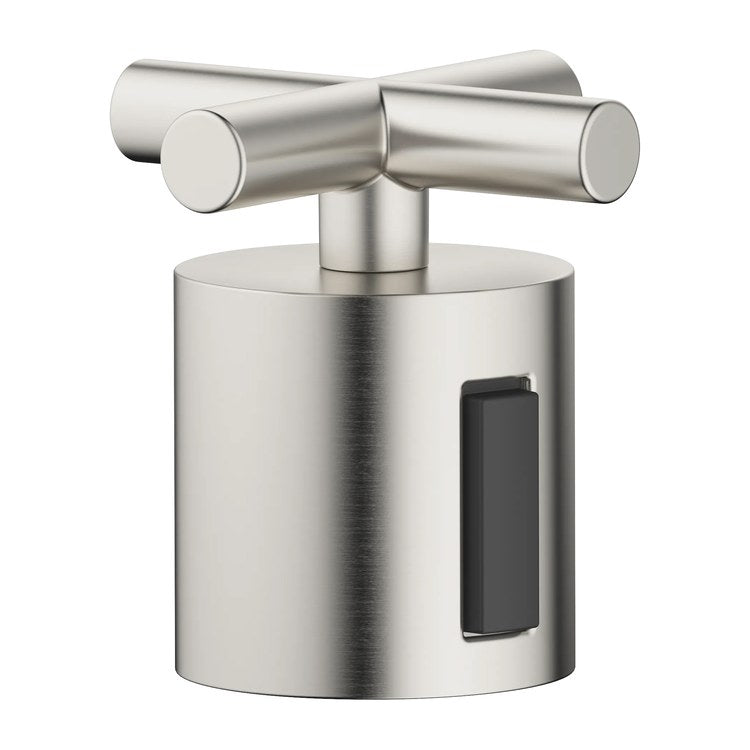 Handle TARA Brass Alloy 1 Cross Volume Control Brushed Platinum for TARA Shower Thermostat 34443979 - Image 1