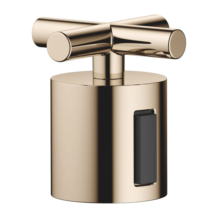 Handle TARA Brass Alloy 1 Cross Volume Control Champagne for TARA Shower Thermostat 34443979 - Image 1