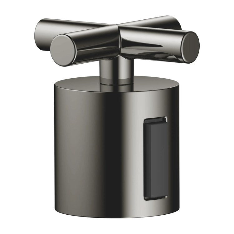 Handle TARA Brass Alloy 1 Cross Volume Control Dark Chrome for TARA Shower Thermostat 34443979 - Image 1
