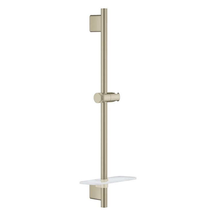 Slide Bar Rainshower 24 Inch Brushed Nickel Metal Wall Mount