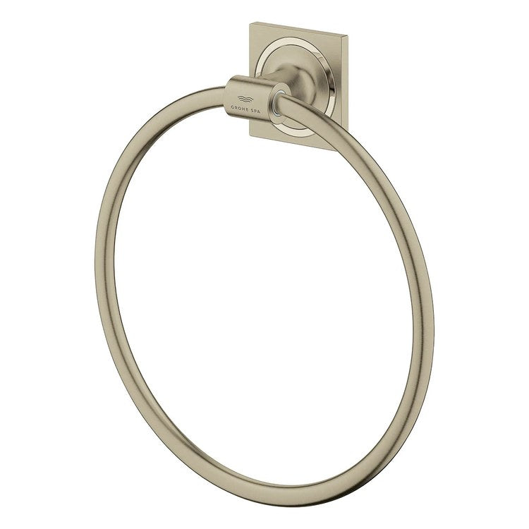 Towel Ring Allure 7-7/8 Inch Brushed Nickel Infinity Metal 1-7/8 Inch - Image 2