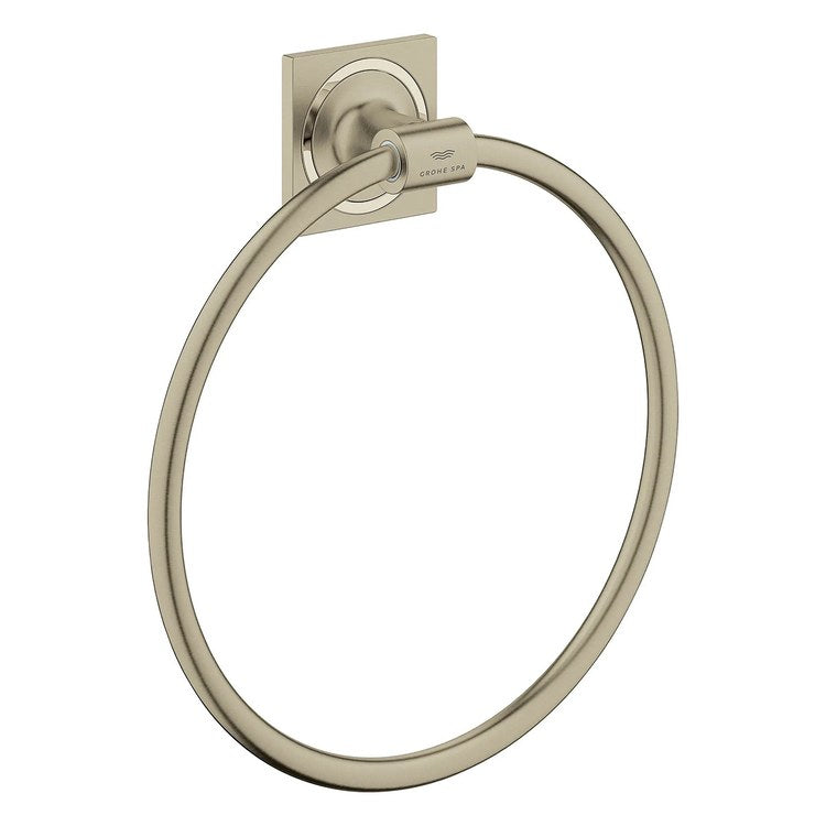 Towel Ring Allure 7-7/8 Inch Brushed Nickel Infinity Metal 1-7/8 Inch - Image 1