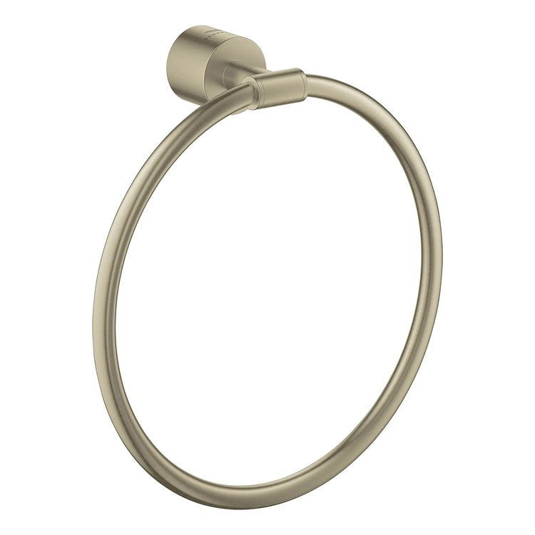 Towel Ring Atrio New 8 Inch Brushed Nickel Metal 2-11/16 Inch