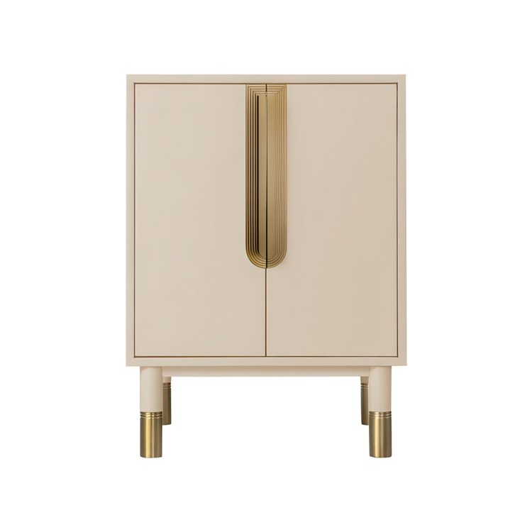 Vanity Islamorada 24 Inch Less Top Sand/Aged Brass 2 Doors - Image 1