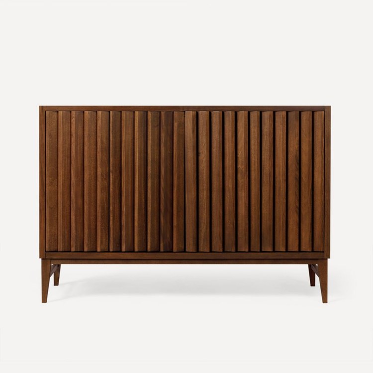 Vanity Sinca 48 Inch Less Top Walnut 2 Doors - Image 1