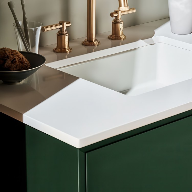 Vanity Top Craft Undermount 37 Inch Lyra 8 Inch Spread Silestone Quartz 3 Hole - Image 3