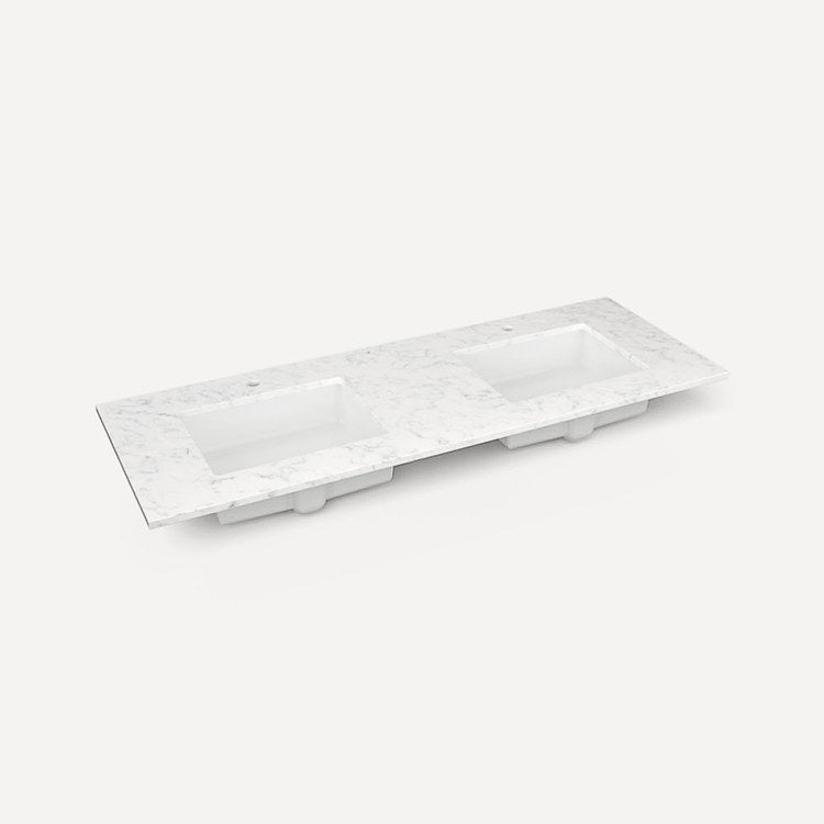 Vanity Top Craft Undermount 61 Inch Lyra Silestone Quartz 1 Hole - Image 1