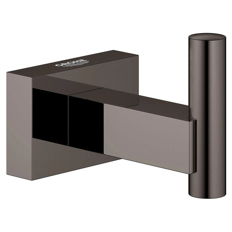 Robe Hook Essentials Hard Graphite 1-3/4 Inch 2-3/8 Inch Wall Mount Brass - Image 2