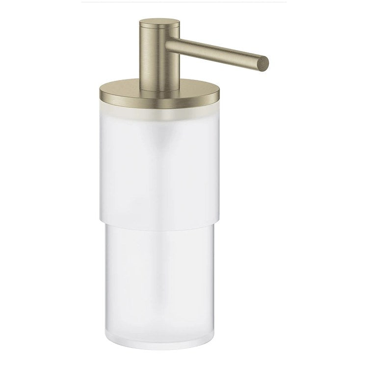 Soap Dispenser Atrio New Brushed Nickel Glass/Metal - Image 1