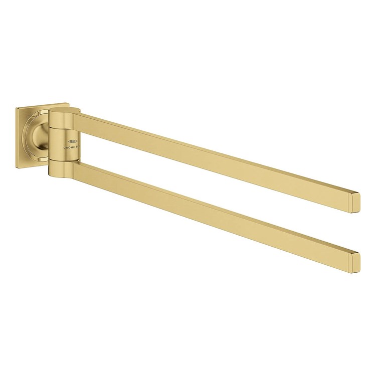 Towel Bar Allure 24 Inch Double Brushed Cool Sunrise Metal - Image 1