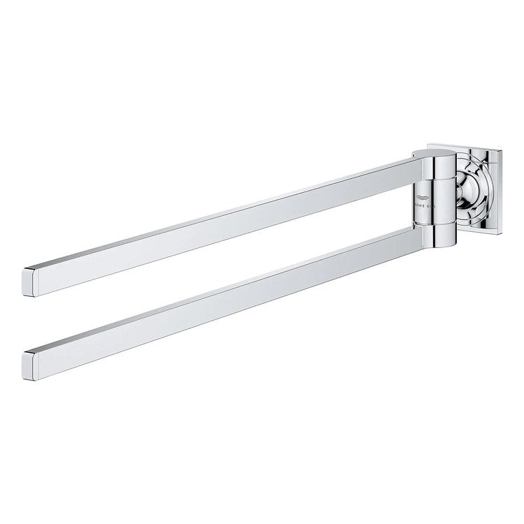 Towel Bar Allure 24 Inch Double Chrome Metal - Image 2