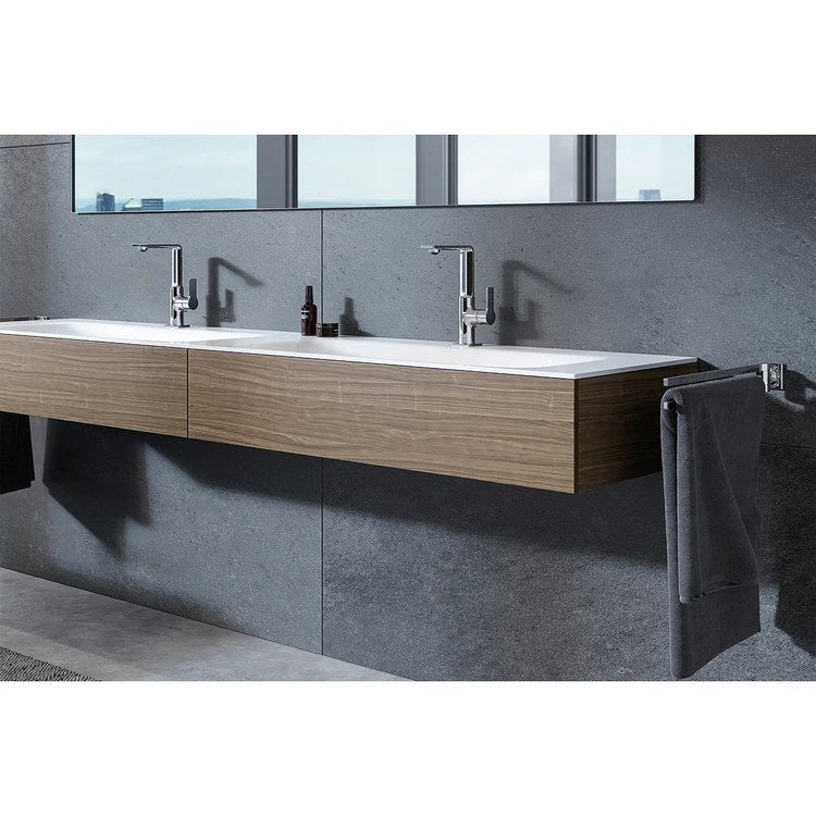 Towel Bar Allure 24 Inch Double Chrome Metal - Image 3