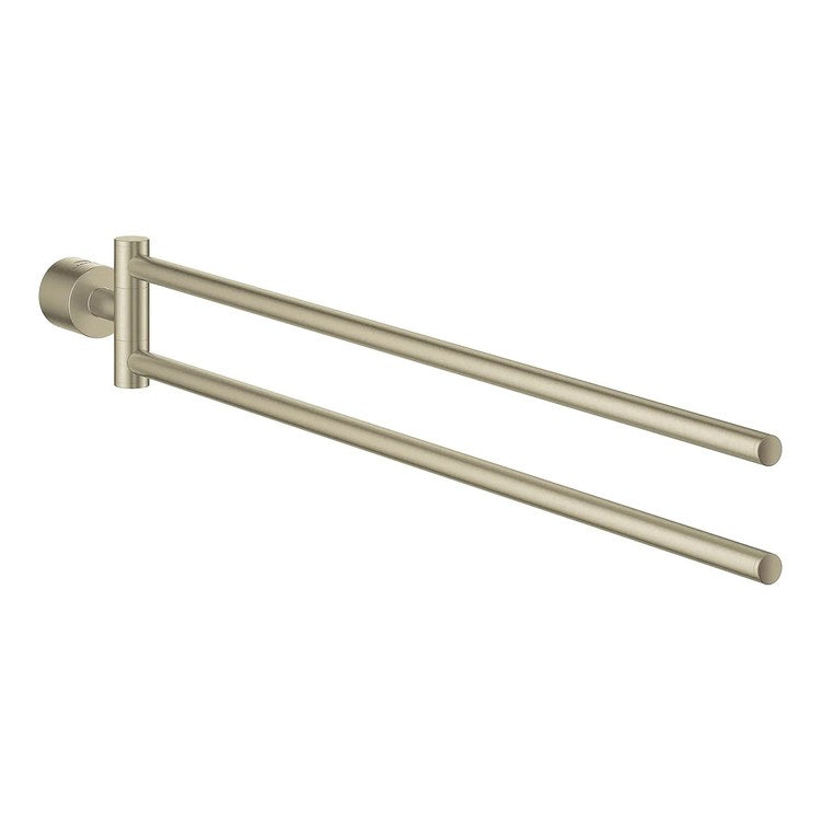 Towel Bar Artio 18-1/2 Inch Double Brushed Nickel Metal - Image 1