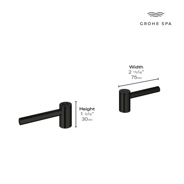 Faucet Handle Atrio 2 Lever StarLight Chrome - Image 2