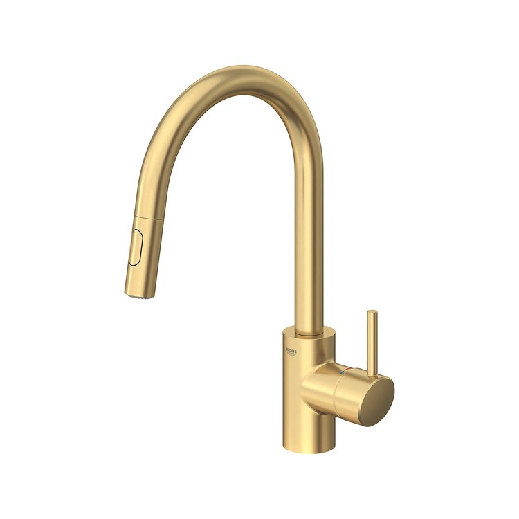 Kitchen Faucet Concetto 1 Lever ADA Brushed Cool Sunrise Pull Down 2 Function 360 DEG Swivel 1 Hole 1.75 Gallons per Minute - Image 2