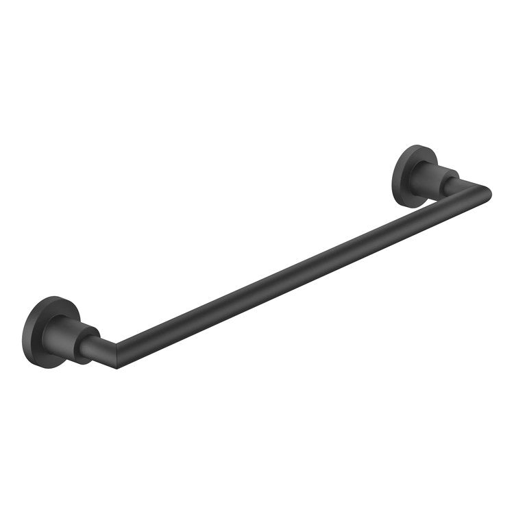 Towel Bar TARA 18 Inch Matte Black Brass Alloy - Image 1