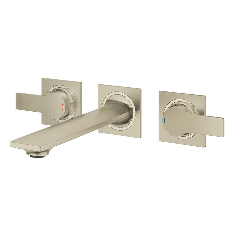 Lavatory Faucet Allure New Widespread 8 Inch Spread 2 Lever ADA WaterSense/CALGreen/cUPC Brushed Nickel Infinity 1.2 Gallons per Minute Wall Less Drain 3 Hole SilkMove/EcoJoy - Image 3