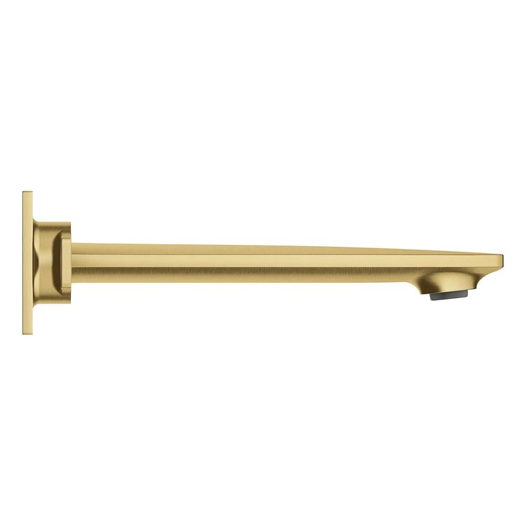 Lavatory Faucet Allure New Widespread 8 Inch Spread 2 Lever ADA WaterSense/CALGreen/cUPC Brushed Cool Sunrise 1.2 Gallons per Minute Wall Less Drain 3 Hole SilkMove/EcoJoy - Image 2