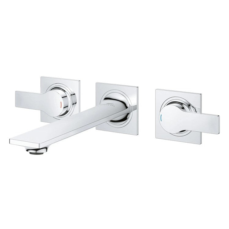 Lavatory Faucet Allure New Widespread 8 Inch Spread 2 Lever ADA WaterSense/CALGreen/cUPC StarLight Chrome 1.2 Gallons per Minute Wall Less Drain 3 Hole SilkMove/EcoJoy - Image 3