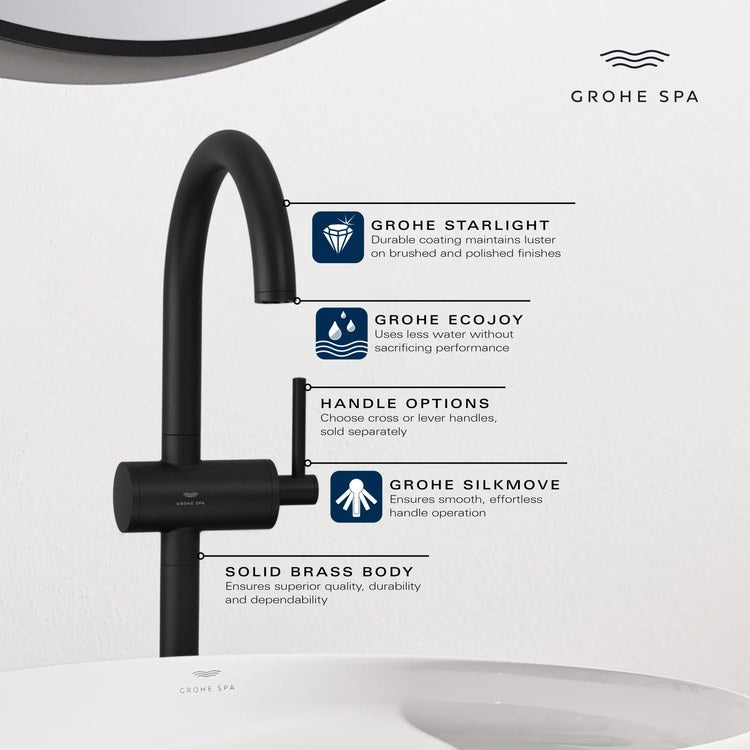 Lavatory Faucet Atrio Large 1 Lever ADA WaterSense StarLight Chrome 1.2 Gallons per Minute 1 Hole - Image 3