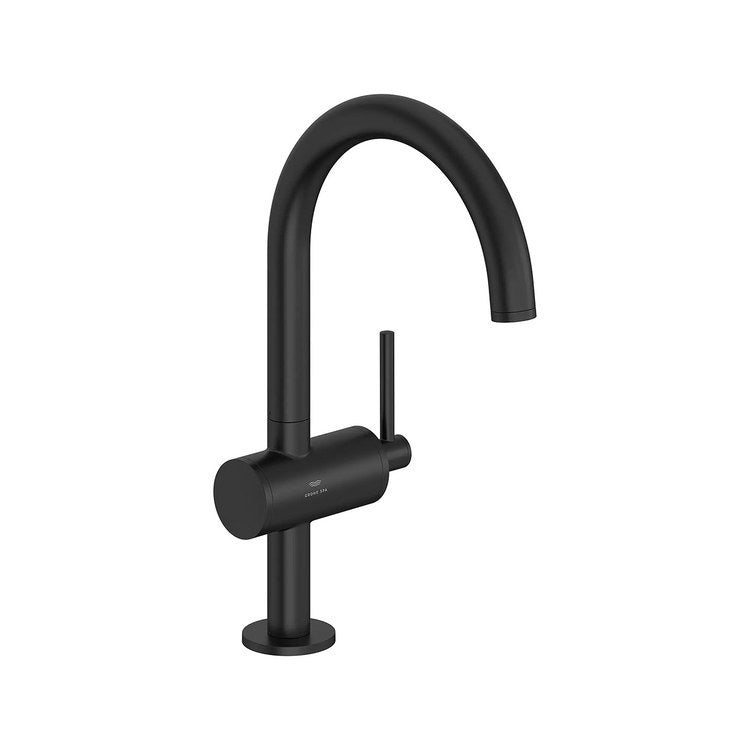 Lavatory Faucet Atrio Large 1 Lever ADA WaterSense Matte Black 1.2 Gallons per Minute 1 Hole